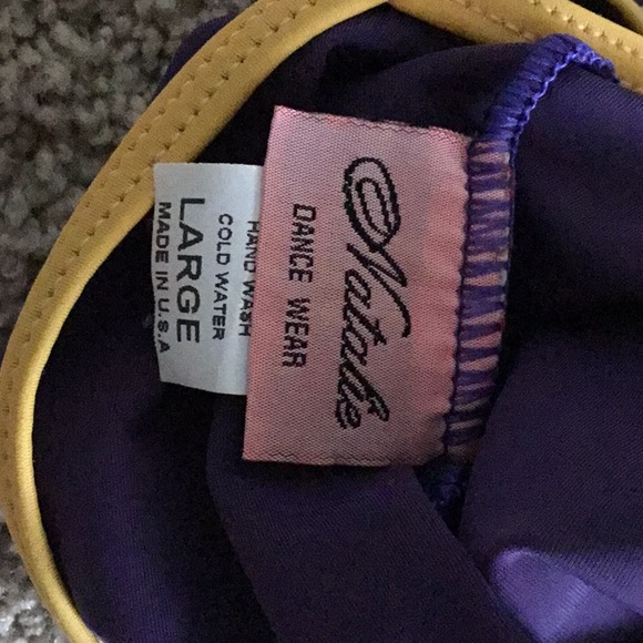 Purple and Gold Dancer’s Leotard - Picture 3 of 3